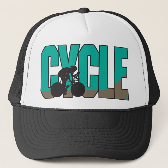 Cycle - Mountain Biking Trucker Hat (Front)