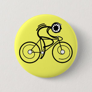CYCLE ON! Racer 6 Cm Round Badge