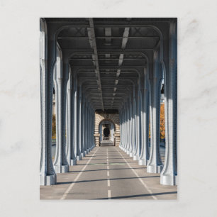 Cycle Path on the pont Bir-Hakeim - Paris, France Postcard