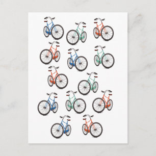 Cycle pattern postcard