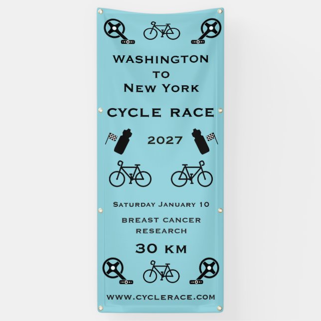 Cycle Race Finish Banner (Vertical)