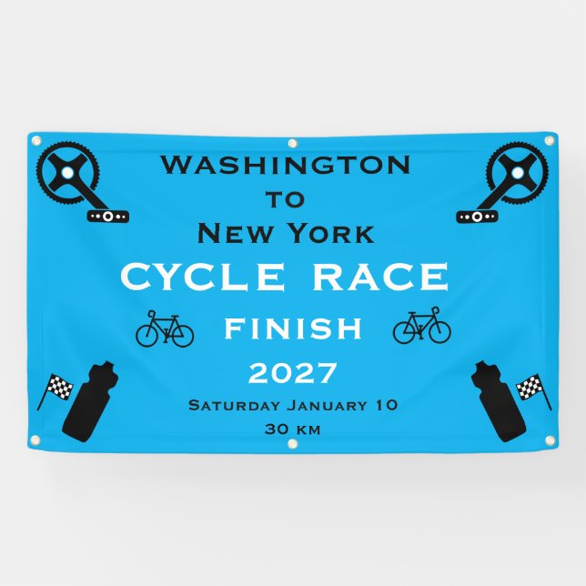 Cycle Race Finish Banner (Horizontal)