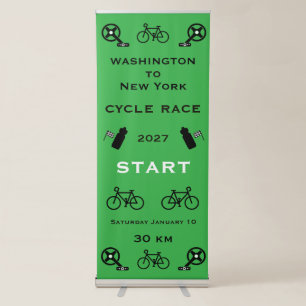 Cycle Race Start Retractable Banner