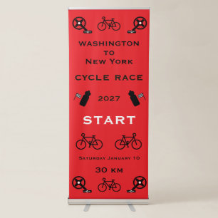 Cycle Race Start Retractable Banner