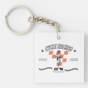 CYCLE RACING KEY RING