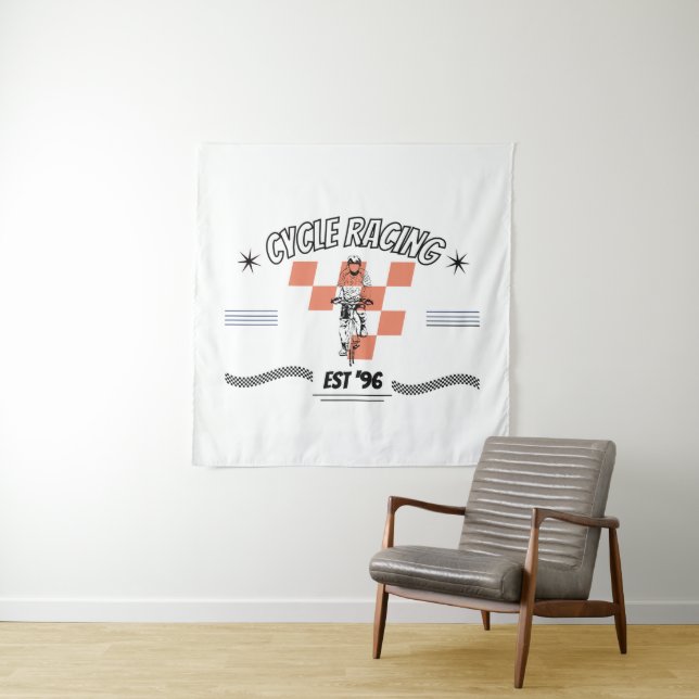 CYCLE RACING TAPESTRY (In Situ)