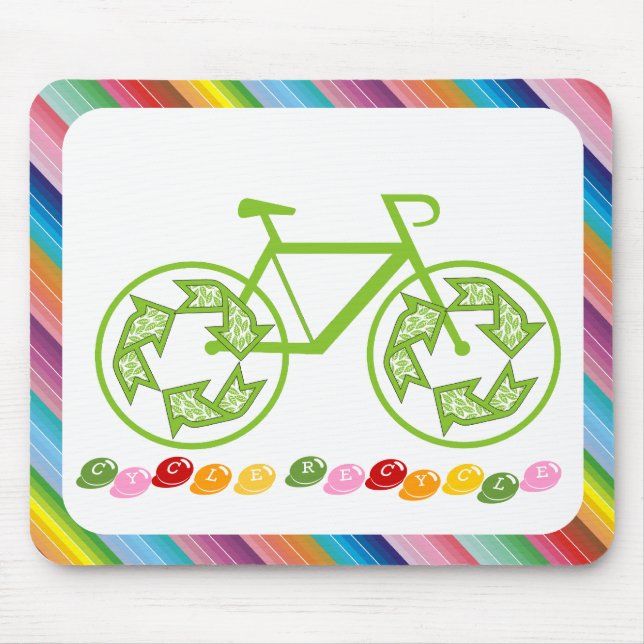 Cycle Recycle Mouse Mat (Front)