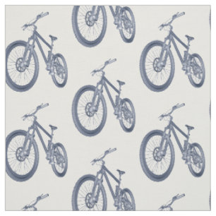 Cycle Theme Bicycle Custom Print Fabric