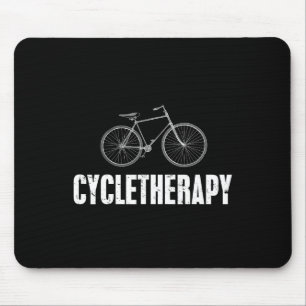 Cycle-therapy Funny Cycling Mountain Biking Cyclis Mouse Mat