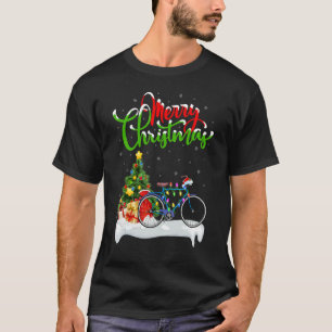 Cycle   Xmas Decorations Santa Cycle Christmas T-Shirt