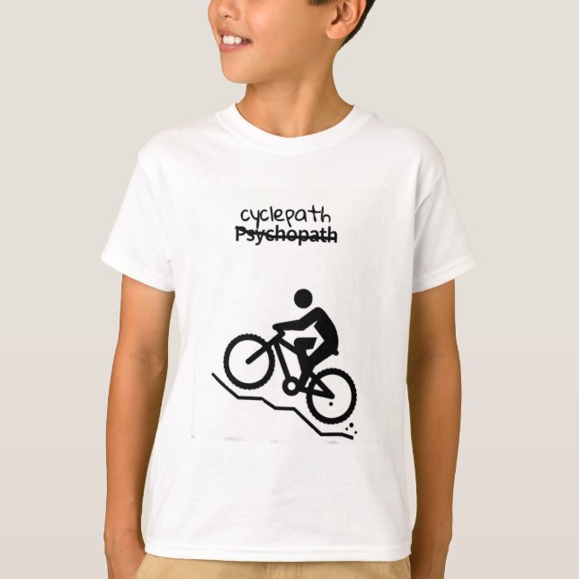 Cyclepath Funny Mountain Biking (mtb)  T-Shirt (Front)