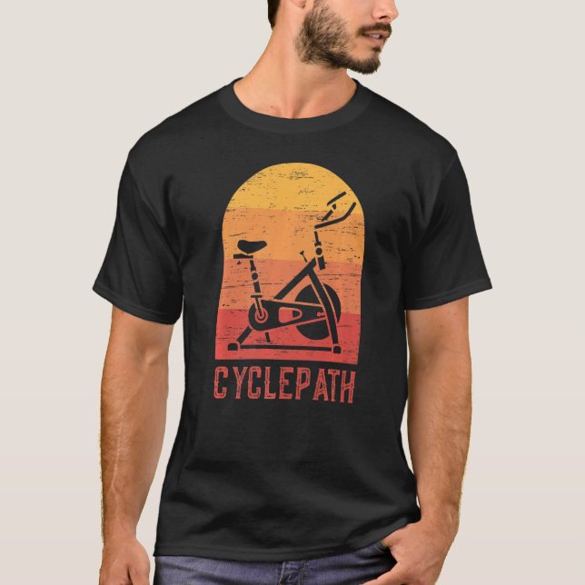 Cyclepath Indoor Cycling Workout Exercise T-Shirt (Front)