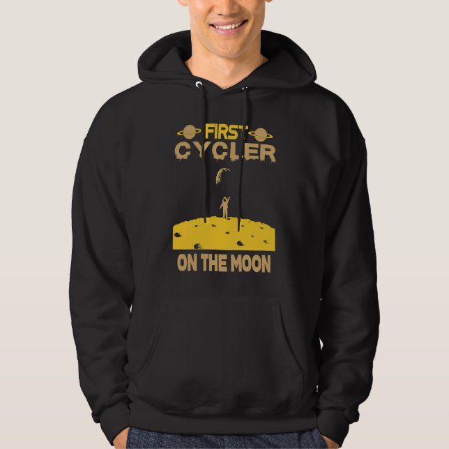 Cycler On The Moon Hoodie (Front)