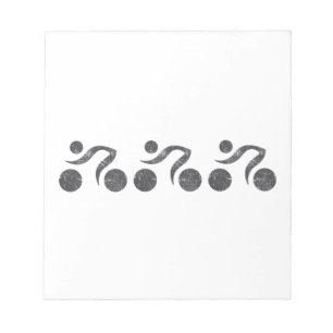 Cyclers in Grey Notepad