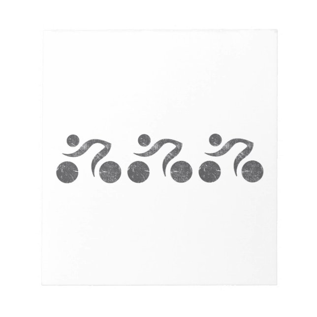 Cyclers in Grey Notepad (Front)