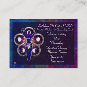 Cycles 3D Goddess Worship MEDIUM PSYCHIC LIGHTWORK Business Card
