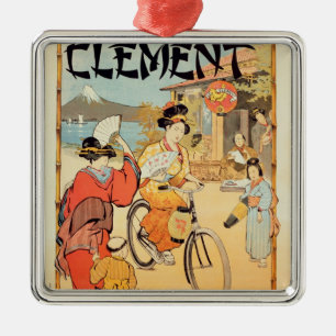 Cycles Clement Pre Saint-Gervais Metal Tree Decoration