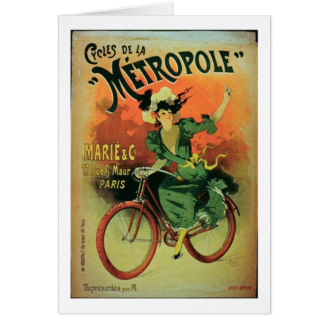 'Cycles de La Metropole', Marie & Co. (colour lith (Front)