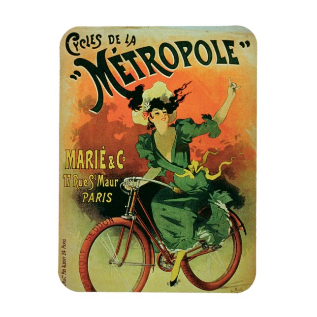 'Cycles de La Metropole', Marie & Co. (colour lith Magnet (Vertical)
