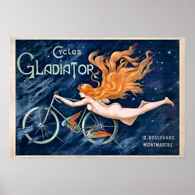Cycles Gladiator by Georges Massias Bike Bicycle Poster (Front)
