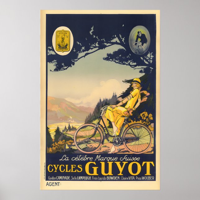 Cycles Guyot Vintage Bicycle Poster (Front)