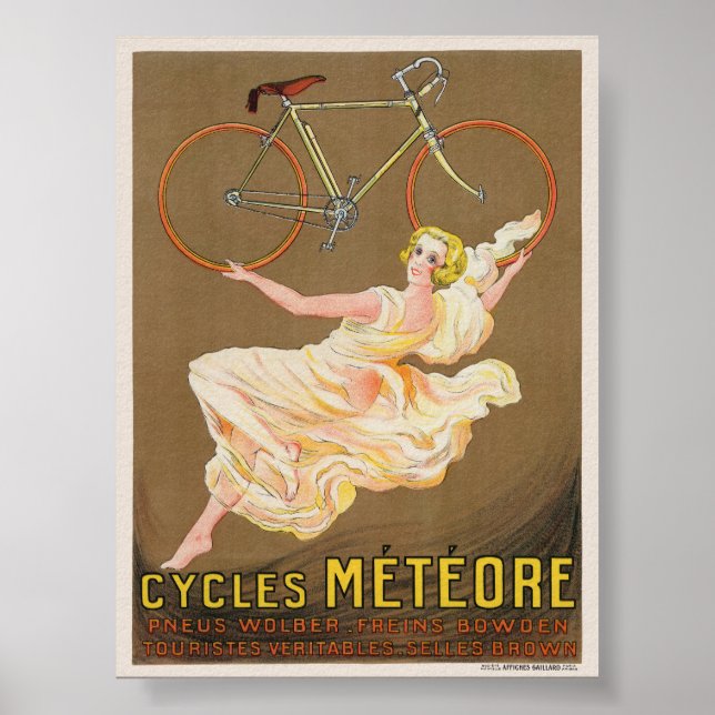 Cycles Météore Vintage Poster 1926 (Front)