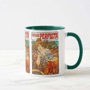 Cycles Perfecta, Alphonse Mucha Art Nouveau Mug
