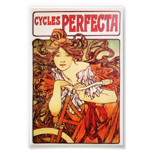 Cycles Perfecta by Alphonse Mucha Photo Print