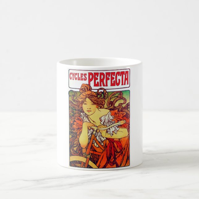 Cycles Perfecta, Mucha Coffee Mug (Center)