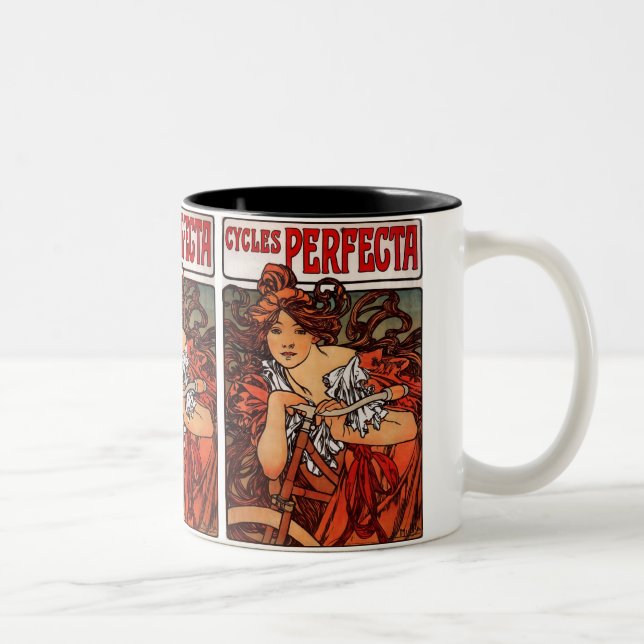 " Cycles Perfecta " Two-Tone Coffee Mug (Right)