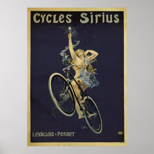 Cycles Sirius Vintage Bicycle Poster (Front)