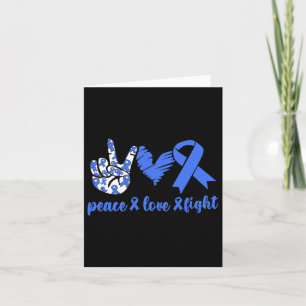Cyclic Vomiting Syndrome Blue Ribbon Peace Love Fi Card