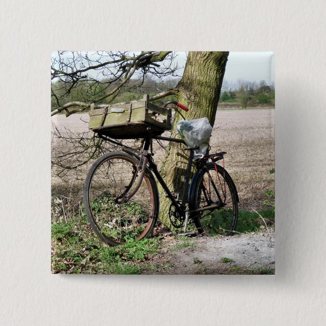 CYCLING 15 CM SQUARE BADGE (Front)
