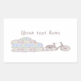 Cycling Aarhus, Rectangular Sticker