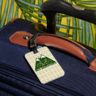cycling adventure - bikes luggage tag
