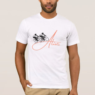 Cycling Alive T-Shirt Bicycle Rider Graphic Tee