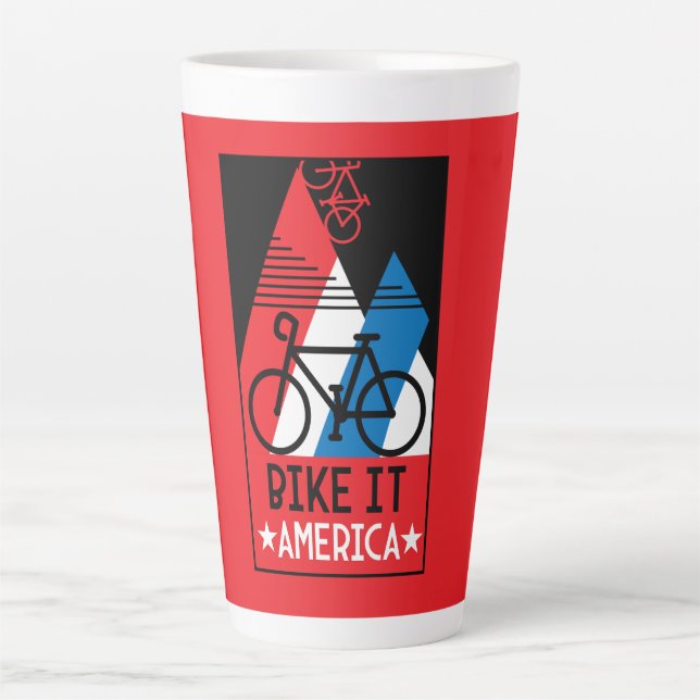 Cycling America Latte Mug (Front)