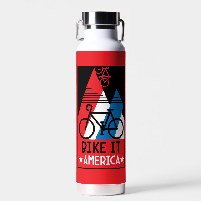 Cycling America Water Bottle (Front)