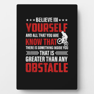 Cycling Art Believe In Yourself Plaque