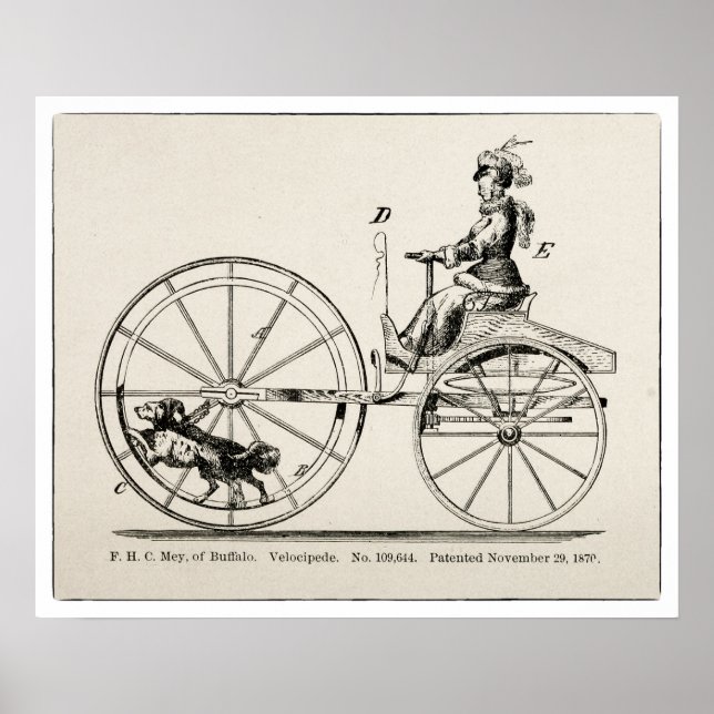 Cycling Art, Energy and Locomotion Print (Front)