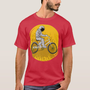 cycling Astronauts cruiser bike shopper men Biker T-Shirt
