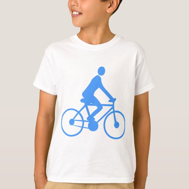 Cycling - Baby Blue T-Shirt (Front)