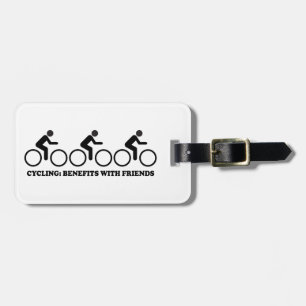 Cycling Benefits With Friends Luggage Tag