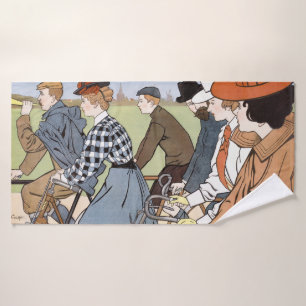 Cycling, Bicycles, Van Caspel Bath Towel