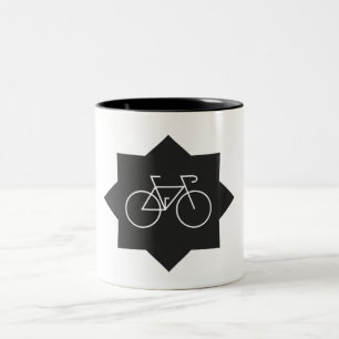 Cycling bikers Two-Tone coffee mug