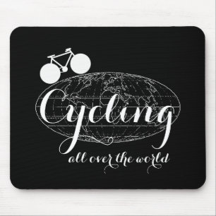 cycling biking cycle bike pedaling mouse mat
