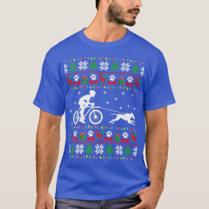 Cycling Biking With Dogs Ugly Christmas Sweater Xm