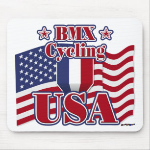 Cycling BMX USA Mouse Mat