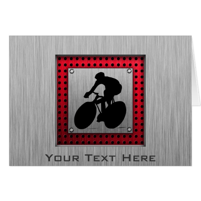 Cycling; Brushed metal look (Front Horizontal)