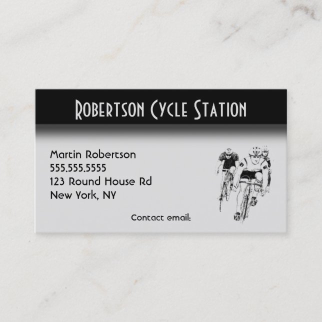 Cycling Business Card (Front)